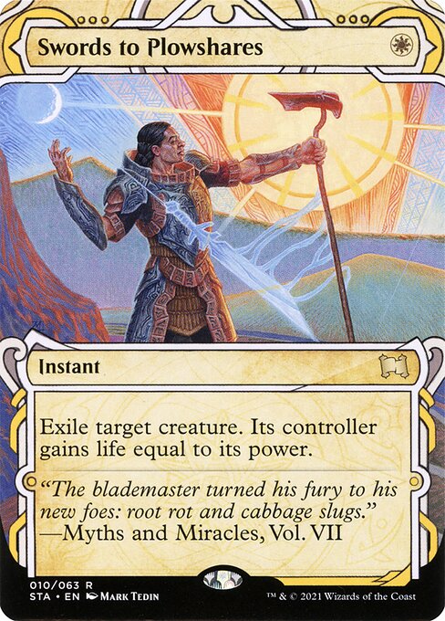 Swords to Plowshares (10) - BORDERLESS (Foil) - Strixhaven Mystical Archive - Game On