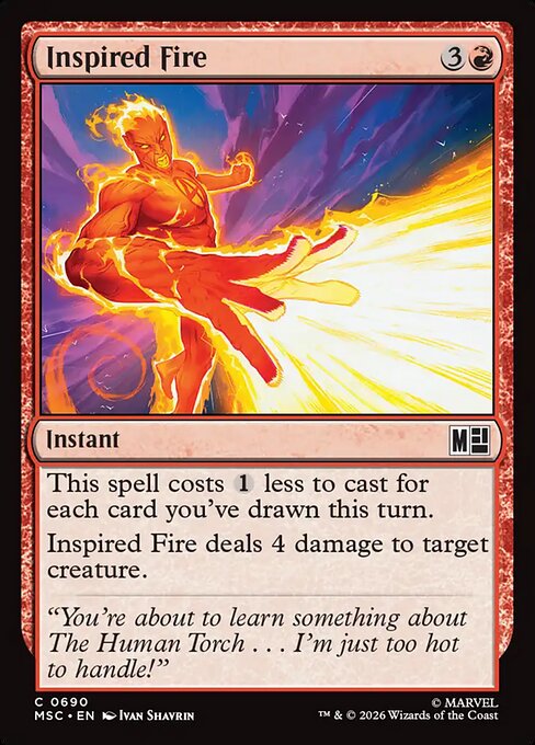 Inspired Fire (690) - Marvel Super Heroes Commander - Game On