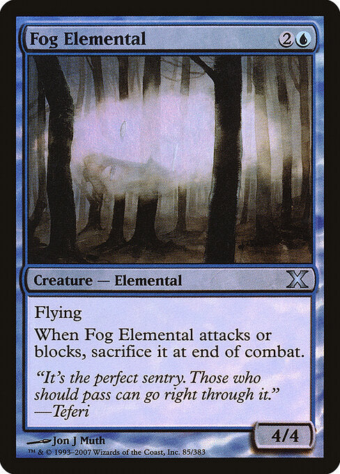Fog Elemental (85★) (Foil) - Tenth Edition - Game On