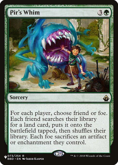 Pir's Whim (BBD-73) - The List - Game On