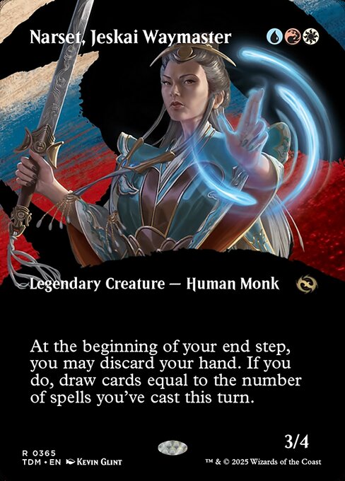 Narset, Jeskai Waymaster (365) - BORDERLESS (Foil) - Tarkir: Dragonstorm - Game On