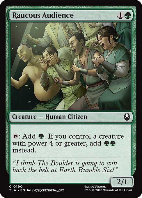 Raucous Audience (190) (Foil) - Avatar: The Last Airbender - Game On