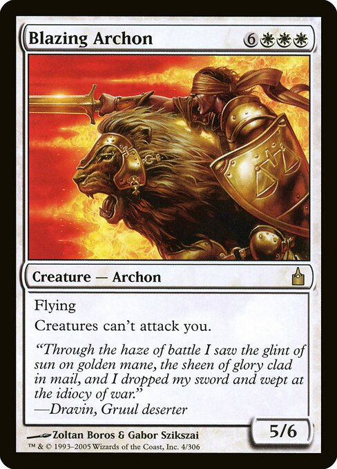 Blazing Archon (4) - Ravnica: City of Guilds - Game On