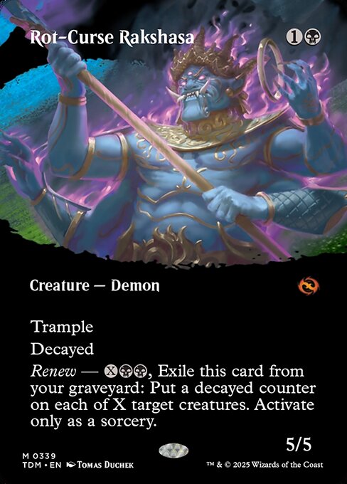 Rot-Curse Rakshasa (339) - BORDERLESS - Tarkir: Dragonstorm - Game On