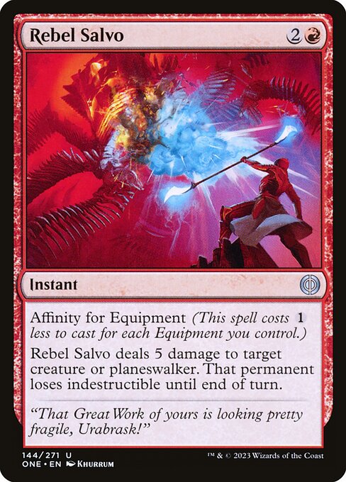 Rebel Salvo (144) (Foil) - Phyrexia: All Will Be One - Game On