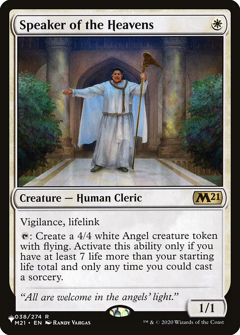 Speaker of the Heavens (M21-38) - The List - Game On