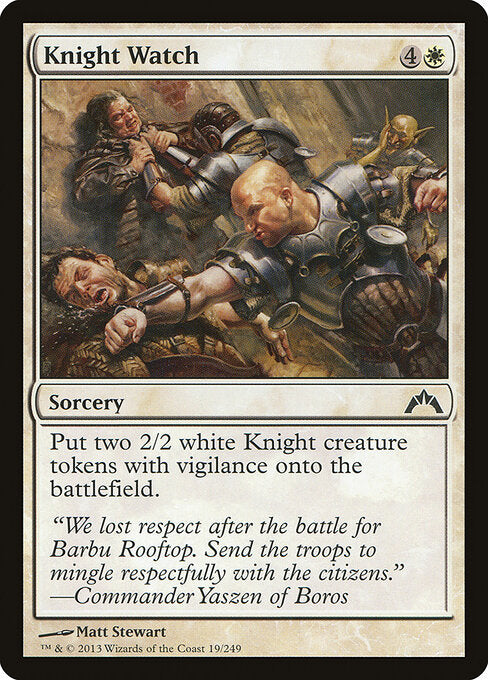 Knight Watch (19) (Foil) - Gatecrash - Game On