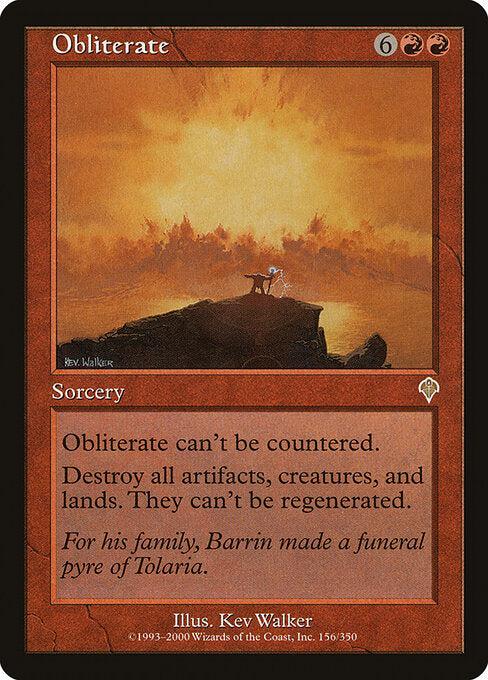Obliterate (156) (Foil) - Invasion - Game On