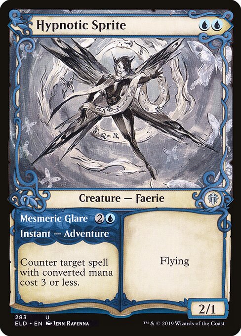Hypnotic Sprite // Mesmeric Glare (283) - SHOWCASE - Throne of Eldraine - Game On