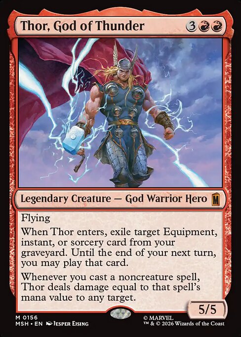 Thor, God of Thunder (156) (Foil) - Marvel Super Heroes - Game On