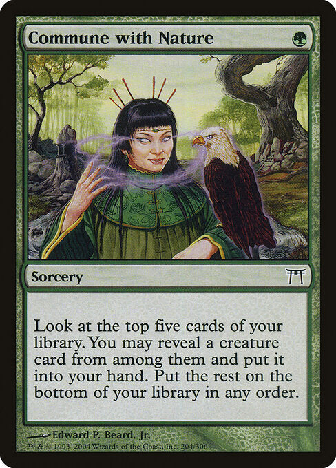 Commune with Nature (204) (Foil) - Champions of Kamigawa - Game On