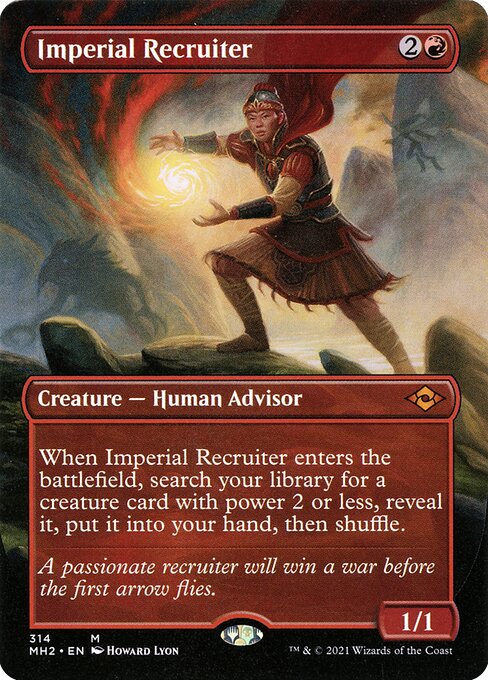 Imperial Recruiter (314) - BORDERLESS - FULL ART - Modern Horizons 2 - Game On