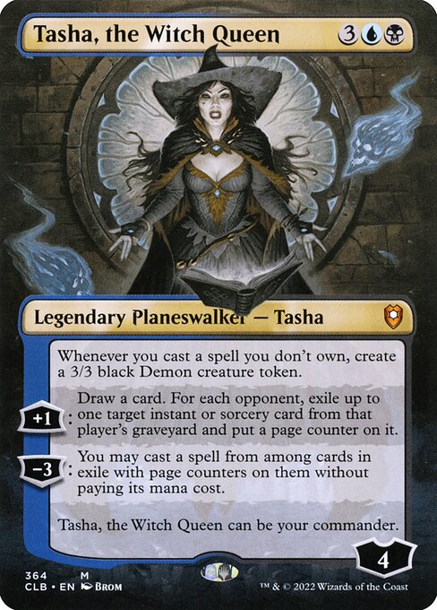 Tasha, the Witch Queen (364) - BORDERLESS - FULL ART (Foil) - Commander Legends: Battle for Baldur's Gate - Game On