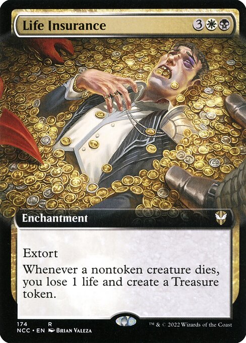 Life Insurance (174) - EXTENDED ART - New Capenna Commander - Game On