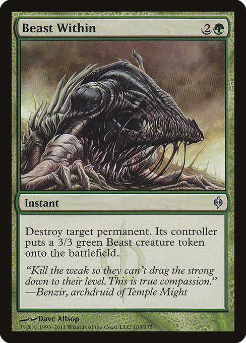 Beast Within (103) - New Phyrexia - Game On