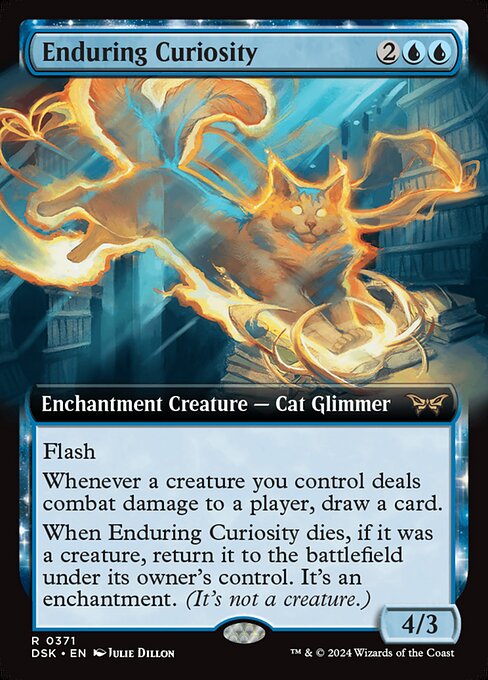 Enduring Curiosity (371) - EXTENDED ART - Duskmourn: House of Horror - Game On