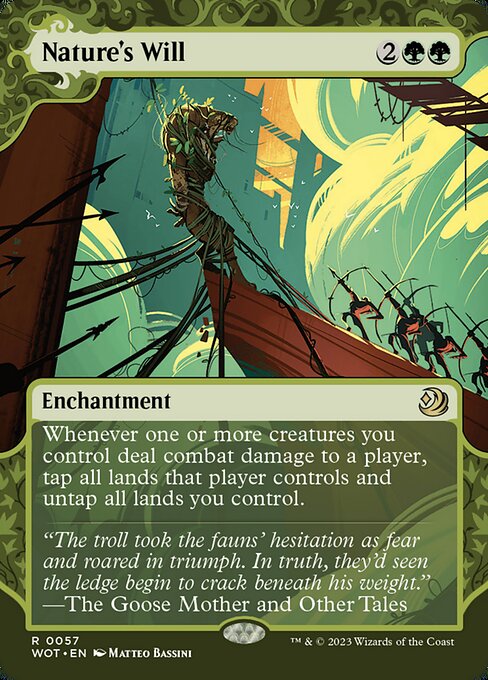 Nature's Will (57) - BORDERLESS - Wilds of Eldraine: Enchanting Tales - Game On