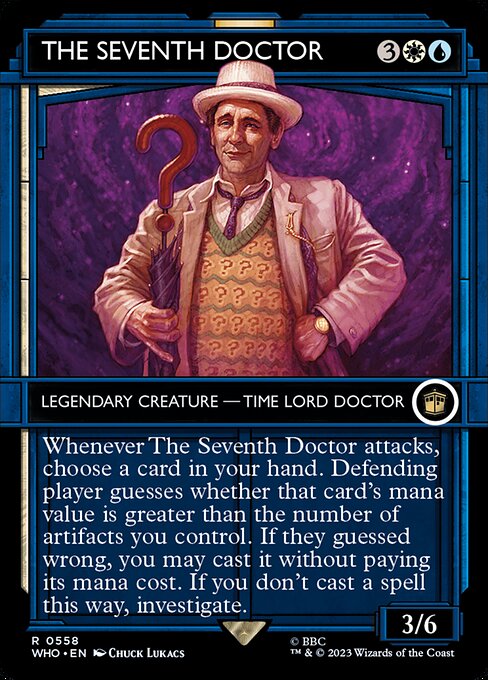 The Seventh Doctor (558) - BORDERLESS (Foil) - Doctor Who - Game On