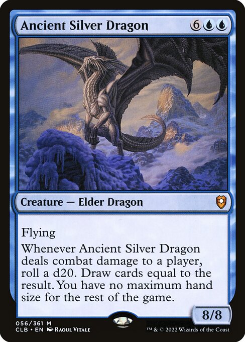 Ancient Silver Dragon (56) - Commander Legends: Battle for Baldur's Gate - Game On