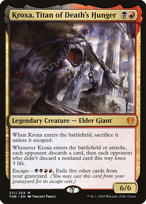Kroxa, Titan of Death's Hunger (221) (Foil) - Theros Beyond Death - Game On
