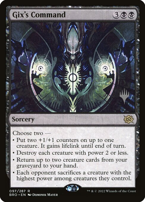 Gix's Command (97p) (Foil) - The Brothers' War Promos - Game On