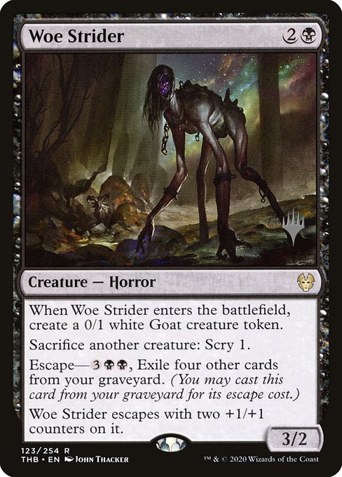 Woe Strider (123p) (Foil) - Theros Beyond Death Promos - Game On