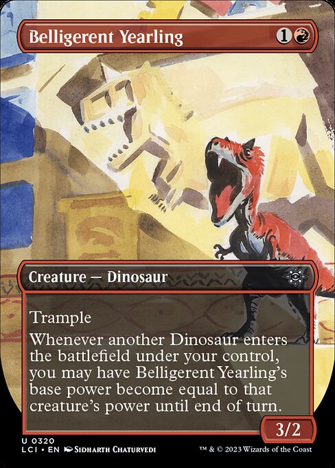 Belligerent Yearling (320) - BORDERLESS - The Lost Caverns of Ixalan - Game On