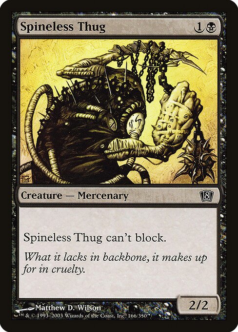 Spineless Thug (166★) (Foil) - Eighth Edition - Game On