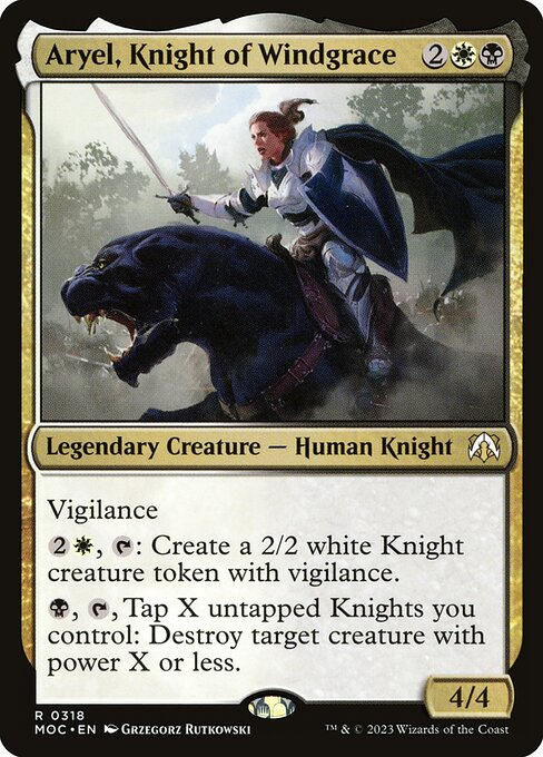 Aryel, Knight of Windgrace (318) - March of the Machine Commander - Game On