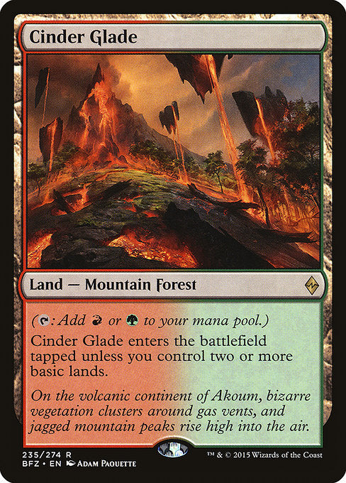 Cinder Glade (235) - Battle for Zendikar - Game On