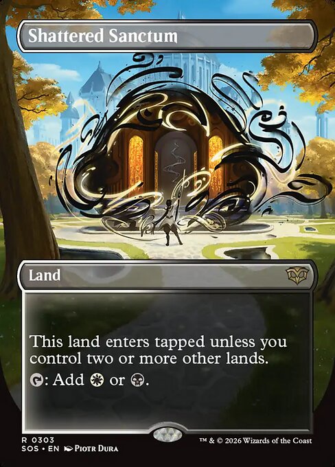 Shattered Sanctum (303) - BORDERLESS - FULL ART - Secrets of Strixhaven - Game On