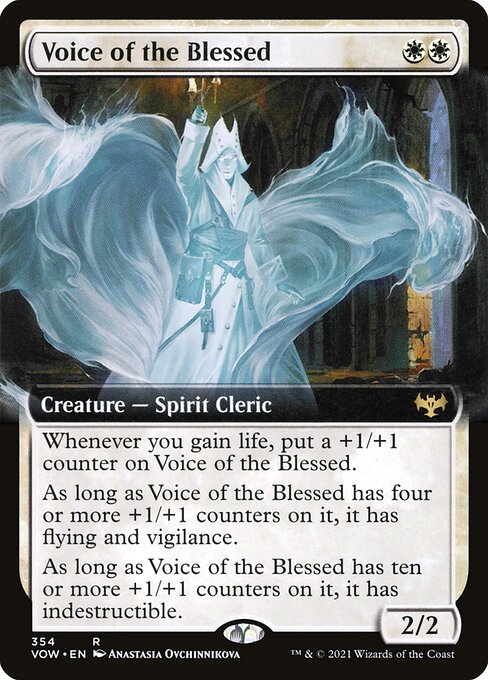 Voice of the Blessed (354) - EXTENDED ART (Foil) - Innistrad: Crimson Vow - Game On