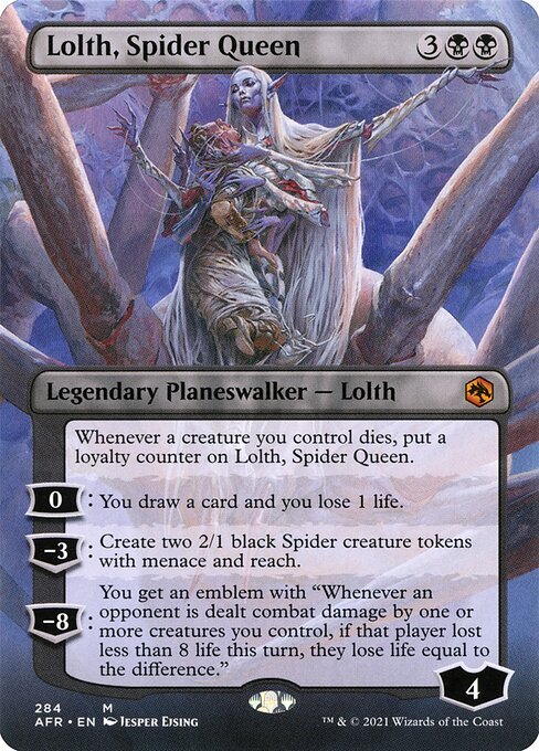 Lolth, Spider Queen (284) - BORDERLESS - FULL ART - Adventures in the Forgotten Realms - Game On