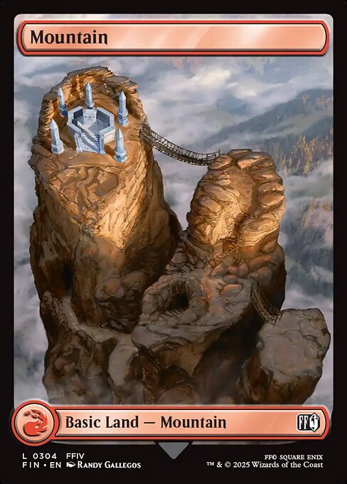 Mountain (304) - FULL ART (Foil) - Final Fantasy - Game On