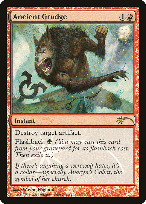 Ancient Grudge (5) (Foil) - Friday Night Magic 2012 - Game On