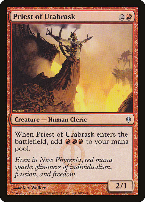 Priest of Urabrask (90) - New Phyrexia - Game On