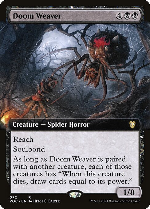 Doom Weaver (72) - EXTENDED ART - Crimson Vow Commander - Game On