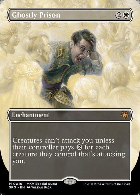 Ghostly Prison (19) - BORDERLESS - FULL ART (Foil) - Special Guests - Game On