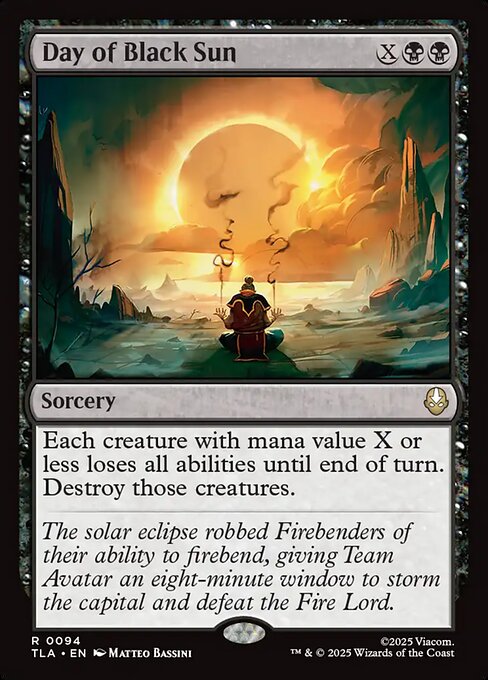 Day of Black Sun (94) (Foil) - Avatar: The Last Airbender - Game On