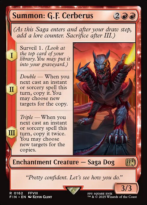 Summon: G.F. Cerberus (162) (Foil) - Final Fantasy - Game On