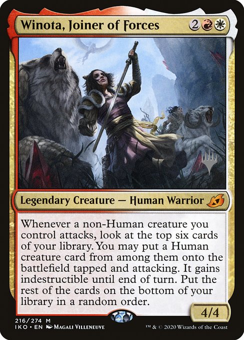 Winota, Joiner of Forces (216p) - Ikoria: Lair of Behemoths Promos - Game On