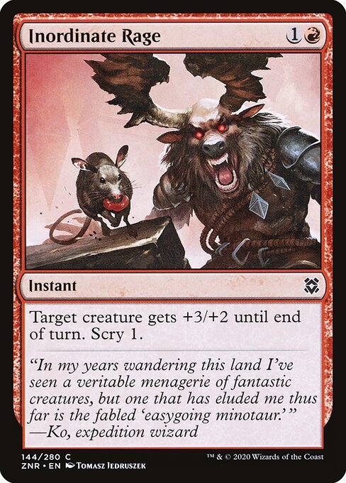 Inordinate Rage (144) - Zendikar Rising - Game On