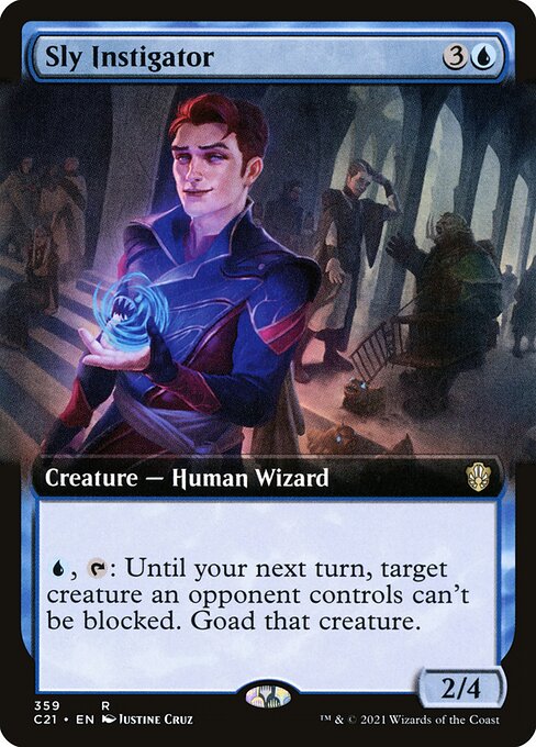 Sly Instigator (359) - EXTENDED ART - Commander 2021 - Game On