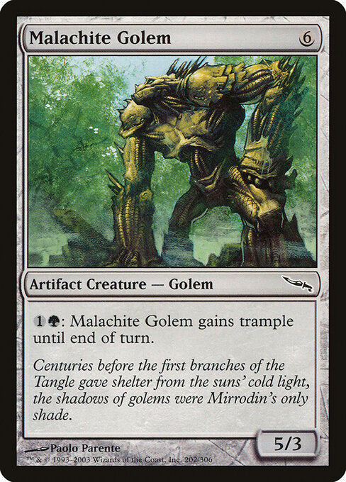 Malachite Golem (202) - Mirrodin - Game On