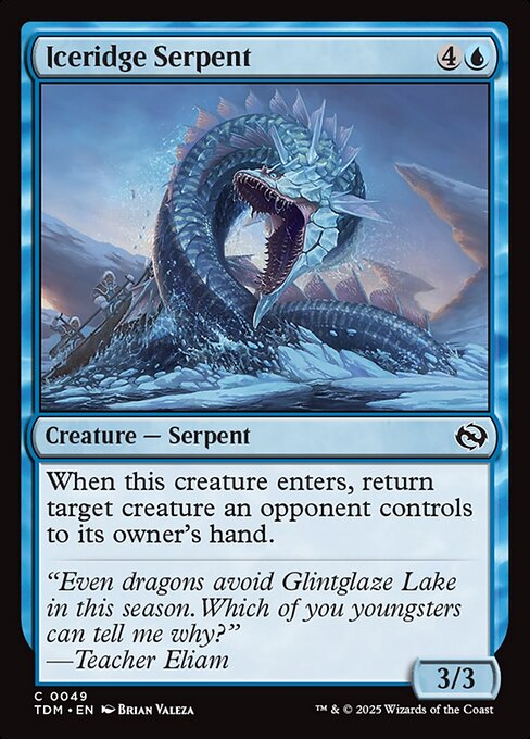 Iceridge Serpent (49) (Foil) - Tarkir: Dragonstorm - Game On