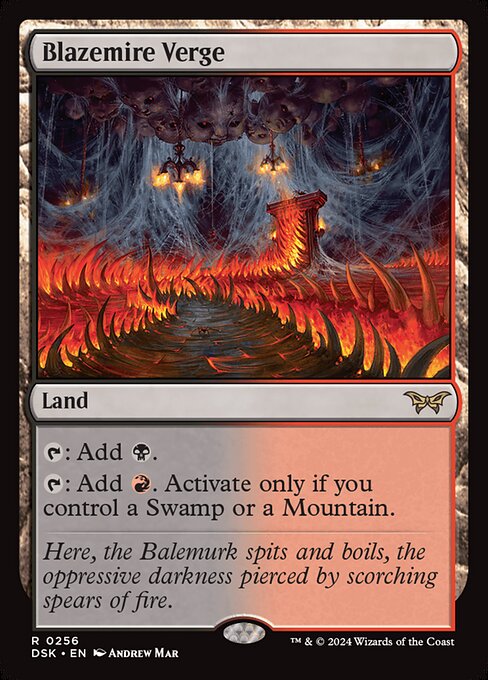 Blazemire Verge (256) (Foil) - Duskmourn: House of Horror - Game On
