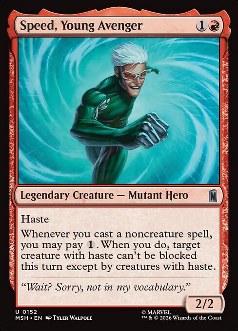 Speed, Young Avenger (152) (Foil) - Marvel Super Heroes - Game On