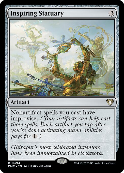 Inspiring Statuary (394) (Foil) - Commander Masters - Game On