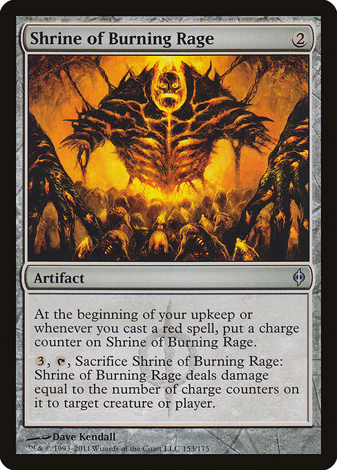 Shrine of Burning Rage (153) - New Phyrexia - Game On