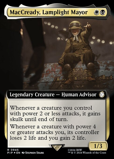 MacCready, Lamplight Mayor (945) - EXTENDED ART (Foil) - Fallout - Game On
